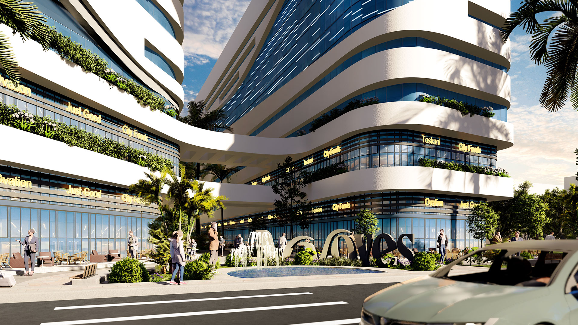 Waves Complex Mall Nozha Ebny Developments