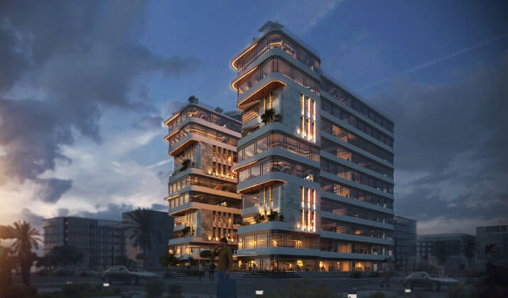 تفاصيل بيع مكتب بمساحة 126م في مول كور ذا بيزنس هب